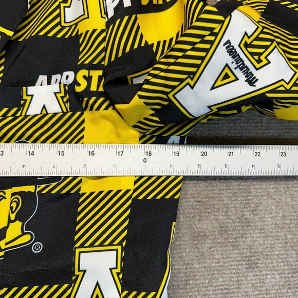 Appalachian State Blazer Jacket Size Small Gold Black Plaid AOP Yosef Top Drawer - Picture 8 of 11